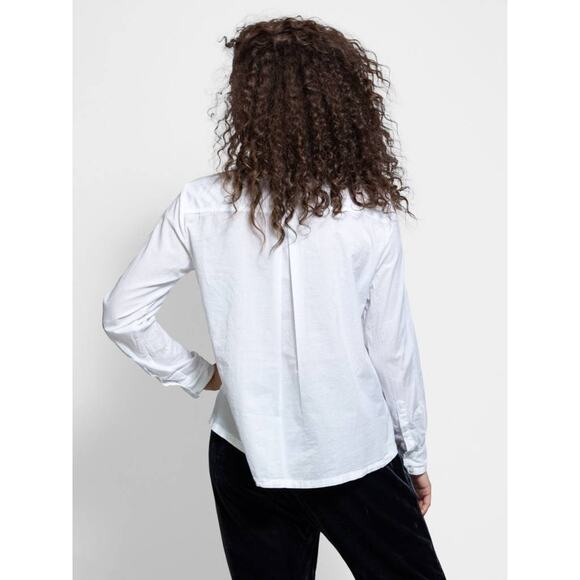 Xirena Womens *In CREAM* Graycen Cotton Button Down Blouse Top XS - Picture 3 of 9